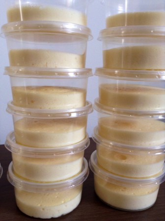 Bavarois de papaya 