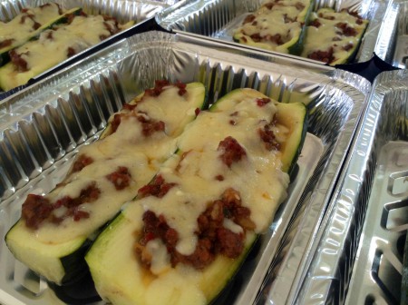 Zapallitos italianos rellenos 