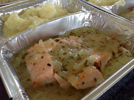 Salmón en salsa verde 